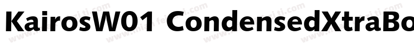 KairosW01 CondensedXtraBold字体转换